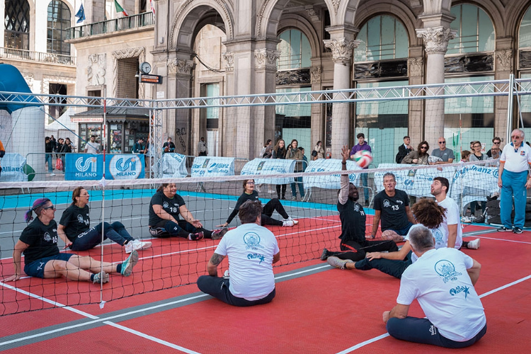 CSI Day 2024 Ad Astra porta il sitting volley in piazza Duomo a Milano