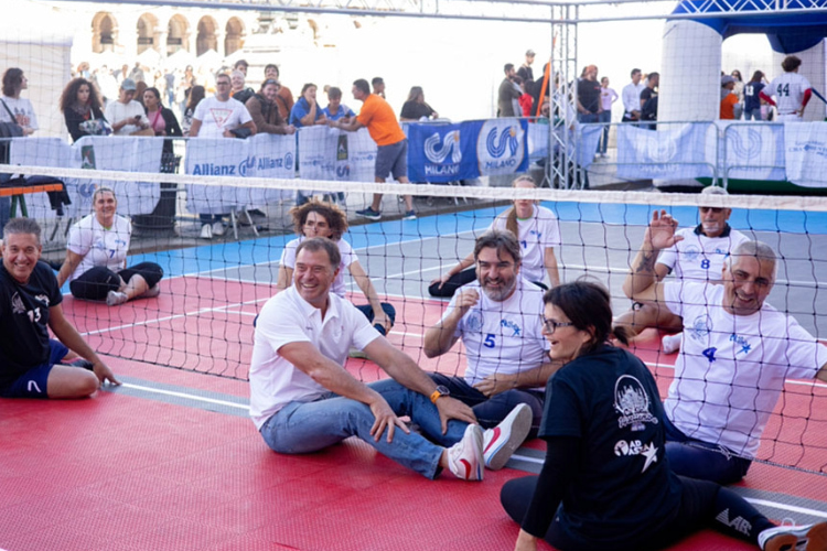 CSI Day 2024: Antonio Rossi ha provato il sitting volley con Ad Astra